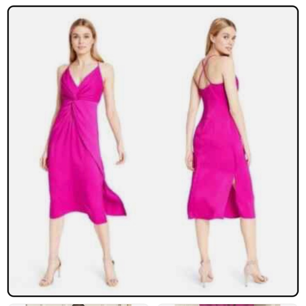 Cushnie Fuchsia Midi Dress